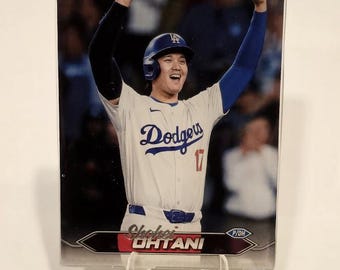 Shohei Ohtani Authentic Card Magnet | Handmade Baseball Fan Gift | Dodgers