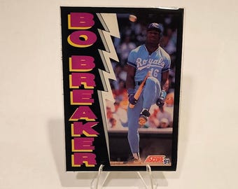 Bo Jackson Score Card Magnet - Royals MLB Fan Gift