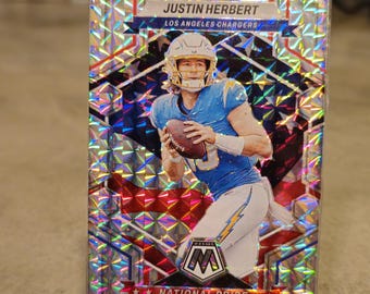 Justin Herbert Magnet Made from Authentic Trading Card | Chargers Football Gift