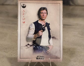 Han Solo Authentic Card Magnet | Handmade Sci Fi Fan Gift | Star Wars