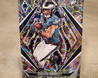 Saquon Barkley Authentic Card Magnet | Handmade Football Fan Gift | Eagles