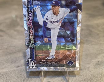 Yoshinobu Yamamoto Authentic Card Magnet | Handmade Baseball Fan Gift | Dodgers