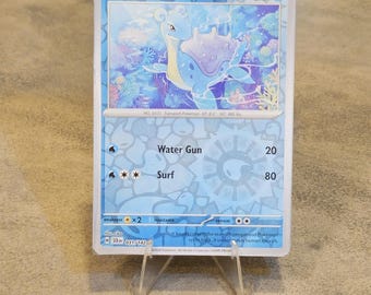 Lapras Authentic Card Magnet | Handmade TCG Fan Gift | Pokémon