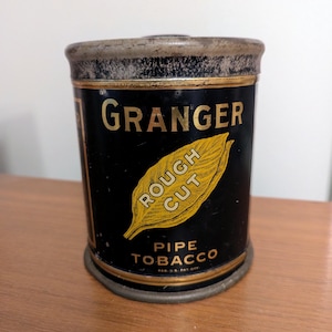 granger twist tobacco 1940s Tin, Pipe Tobacco Can - Liggett & Myers Tobacciana Granger brand Pipe Tobacco Can