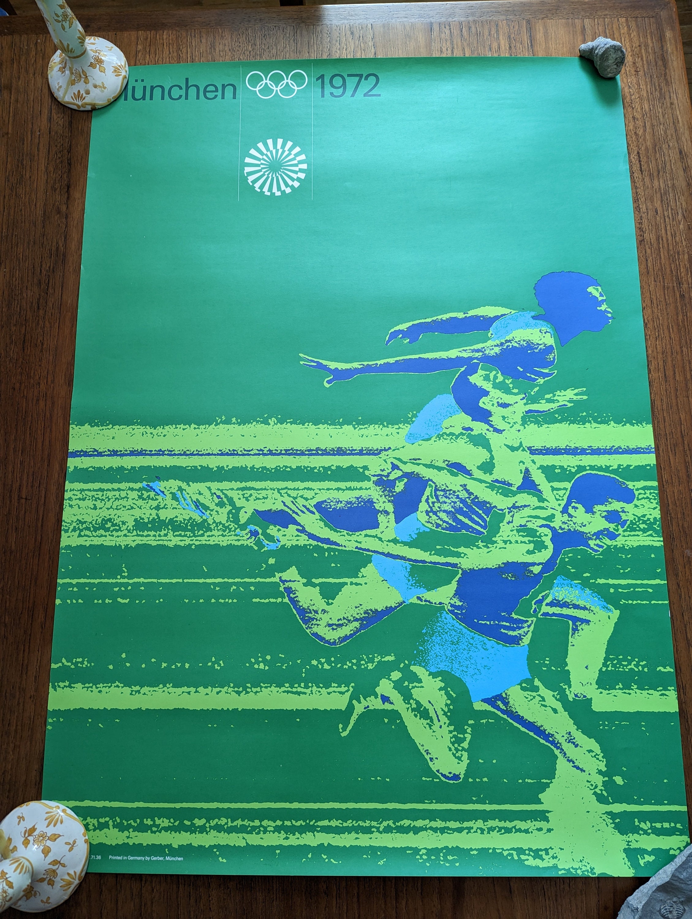 Original 1972 Munich Olympic Games 100 Meter Run Poster - Etsy