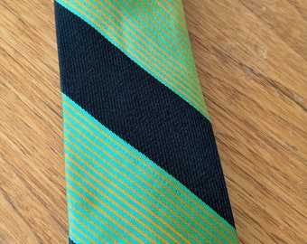 Mid century Mr John black and green tie