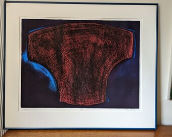 Tony Crowley Span abstract expressionist etching