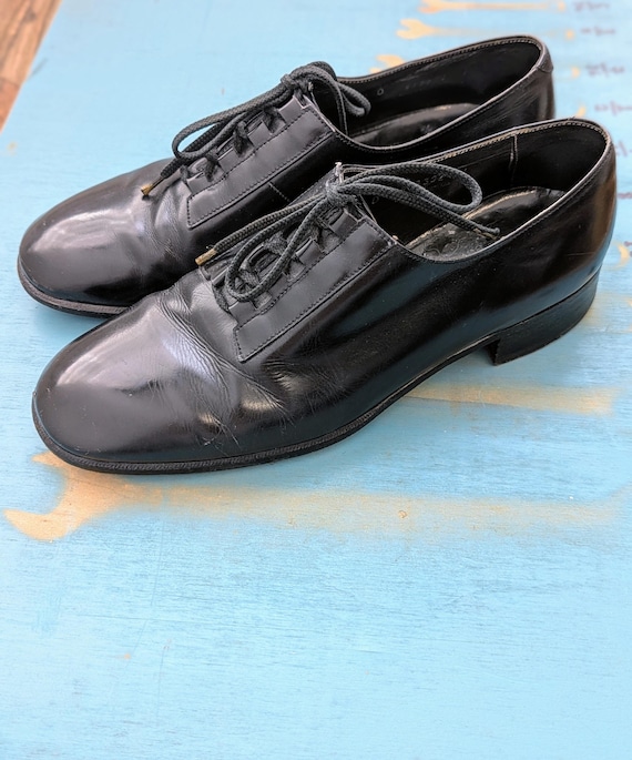Vintage Silver Wing Bally of Switzerland Black Oxford Laced  display picture 1