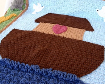 noahs ark afghan etsy