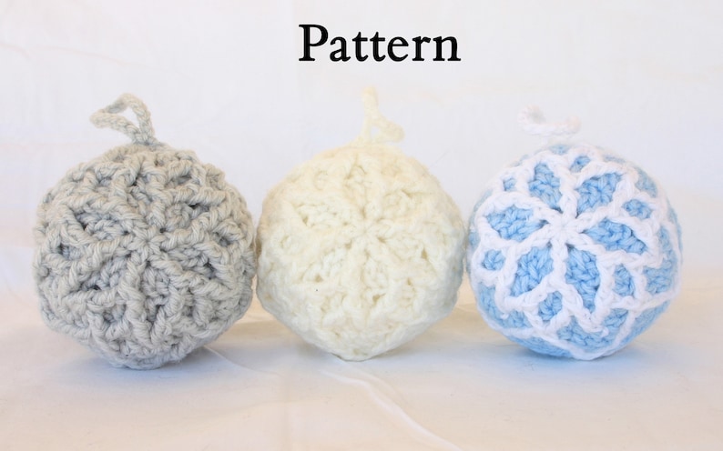 Snowflake ornament PDF crochet PATTERN Christmas advanced image 1