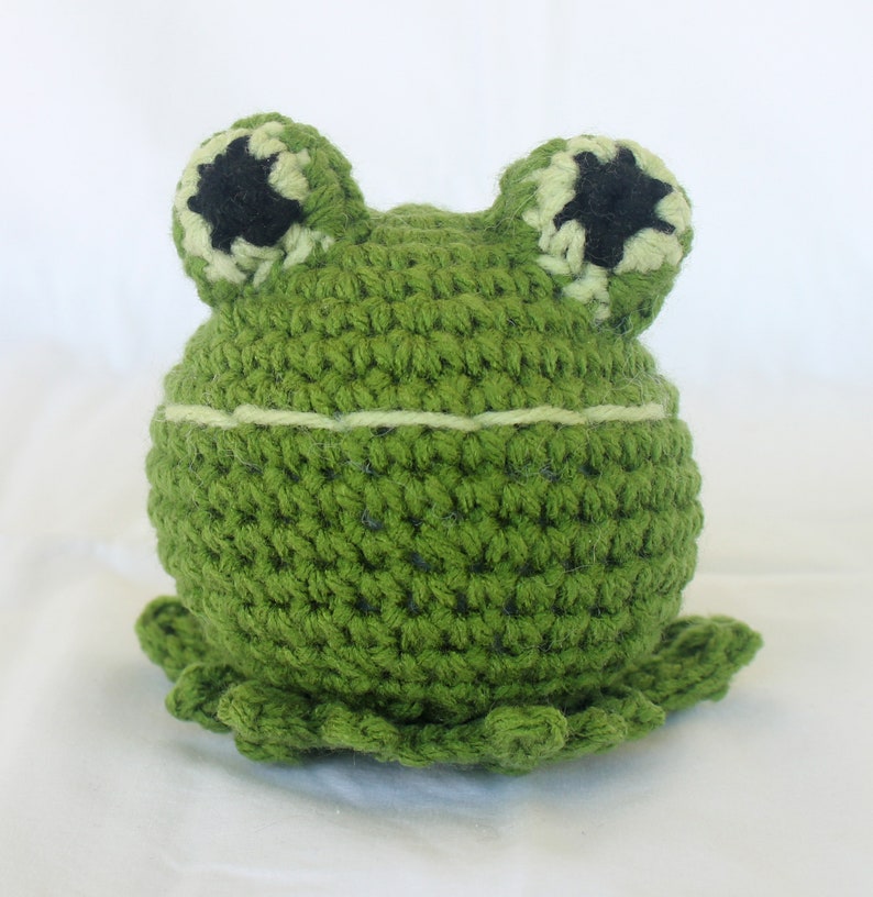 Crochet animals pets plush cat dog frog turtle bunny small toy kids children round soft plushie amigurumi set stuffed ball image 4