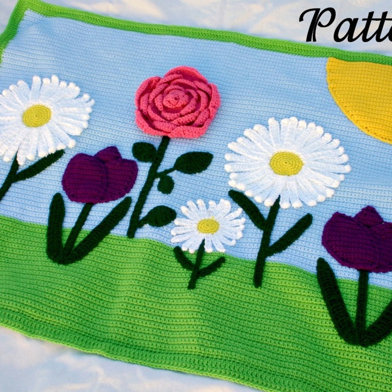 Flower Afghan - Etsy