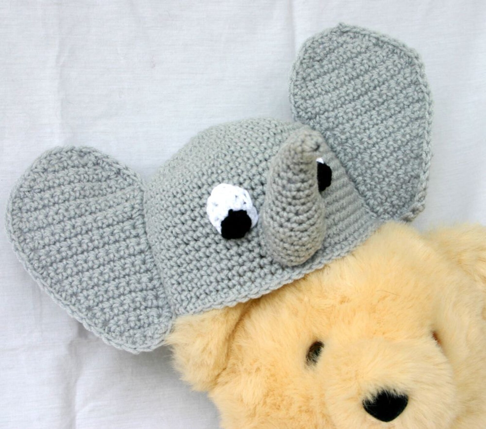 Baby Toddler Elephant Hat PDF Crochet PATTERN 636 Months Etsy