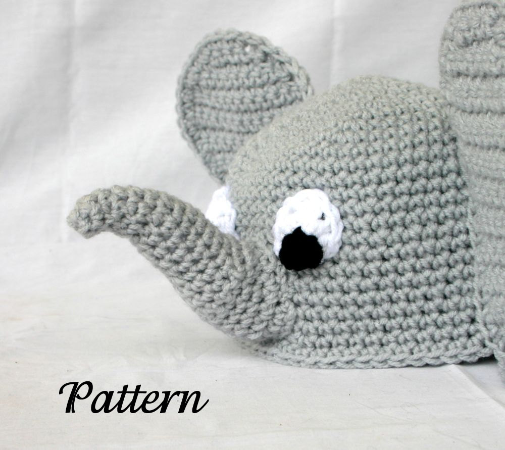 crochet elephant hat