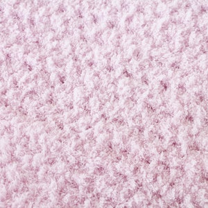 Crochet baby blanket pink pastel soft afghan infant crib bedding fluffy newborn shower gift photography prop bulky washable image 5