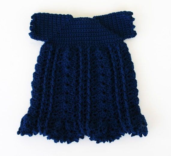 baby girl dark blue dress