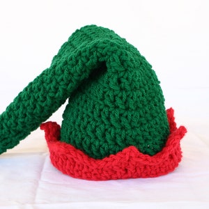 Déguisement de lutin bébé PDF au crochet MOTIF 0-24 mois taille nourrisson tout-petit Noël chapeau pantalon chaussures chaussons veste photographie accessoire vacances d'hiver image 2