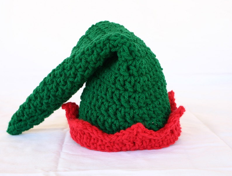 Déguisement de lutin bébé PDF au crochet MOTIF 0-24 mois taille nourrisson tout-petit Noël chapeau pantalon chaussures chaussons veste photographie accessoire vacances d'hiver image 2