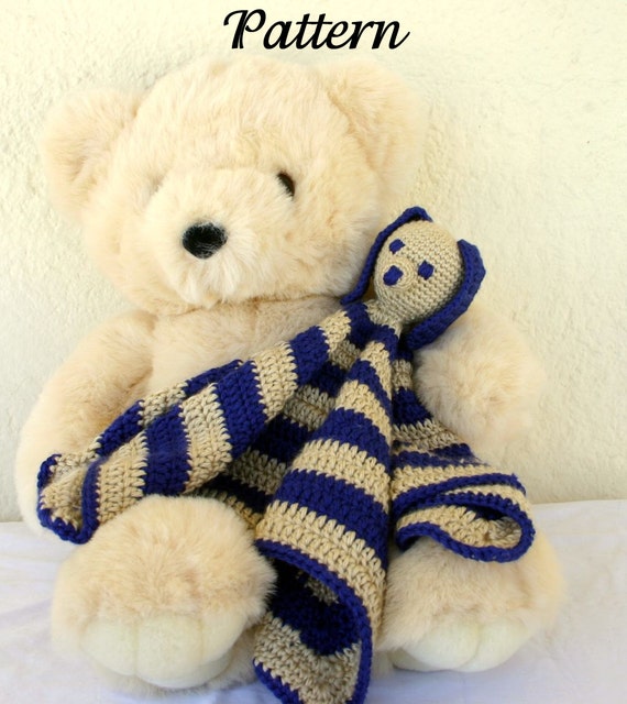 Baby dog blanket toy PDF crochet PATTERN infant soft snuggle Etsy