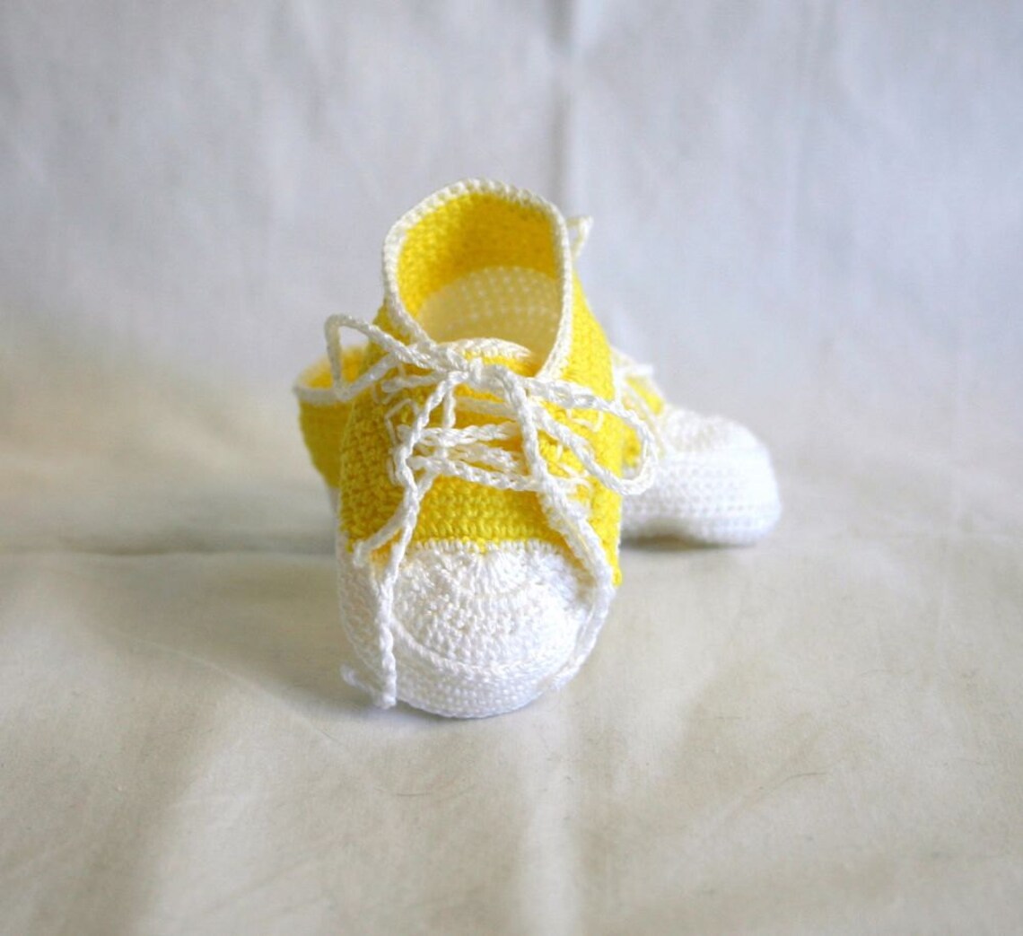 Baby Sneakers PDF Crochet PATTERN 0-3 Month Infant Tennis Shoes Soft ...