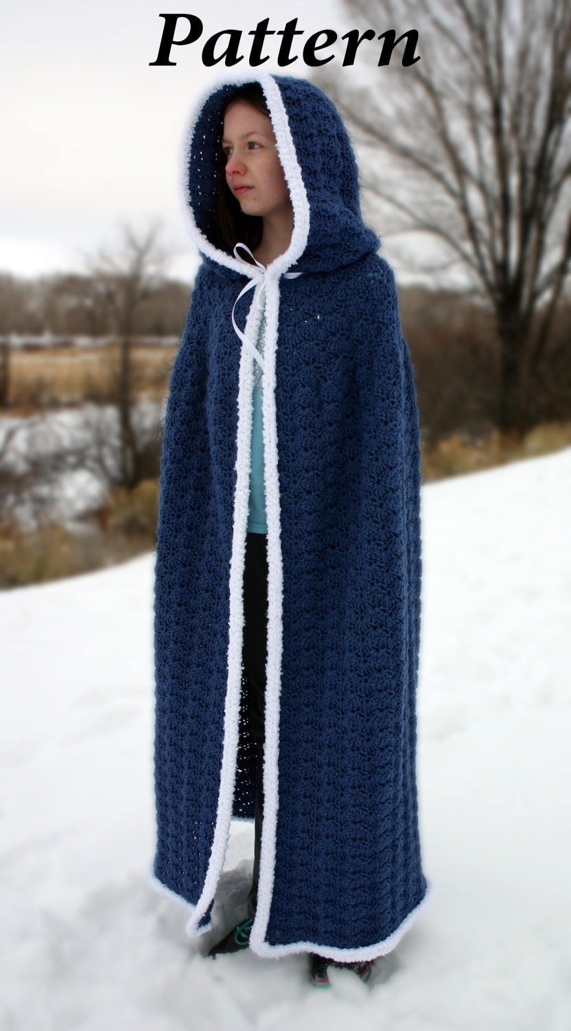Crochet Hooded Cloak Pattern