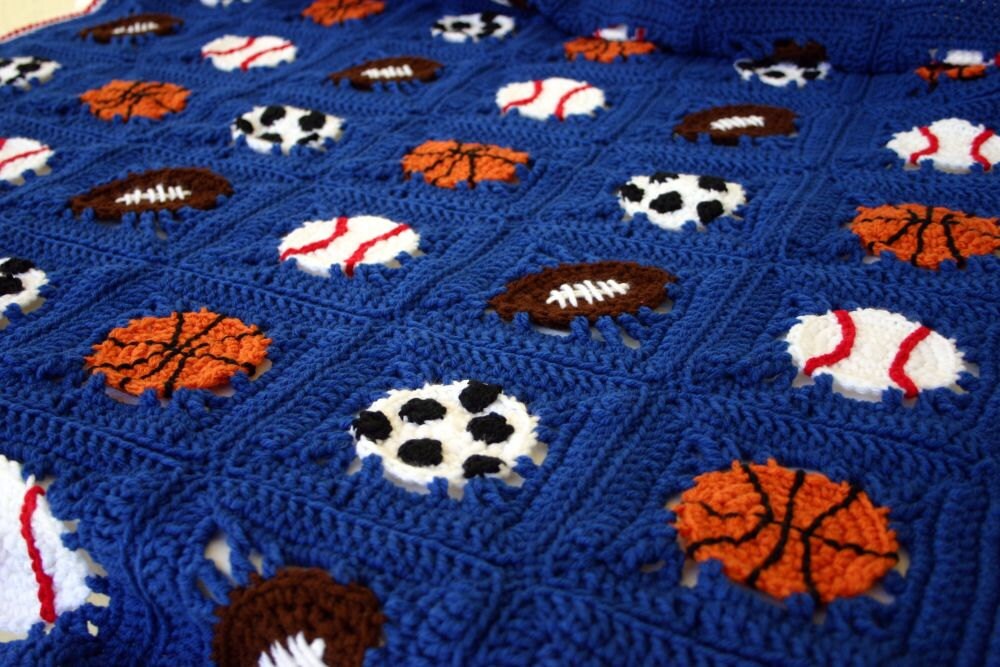 Baseball stitch heart afghan crochet pattern by the crochet couch