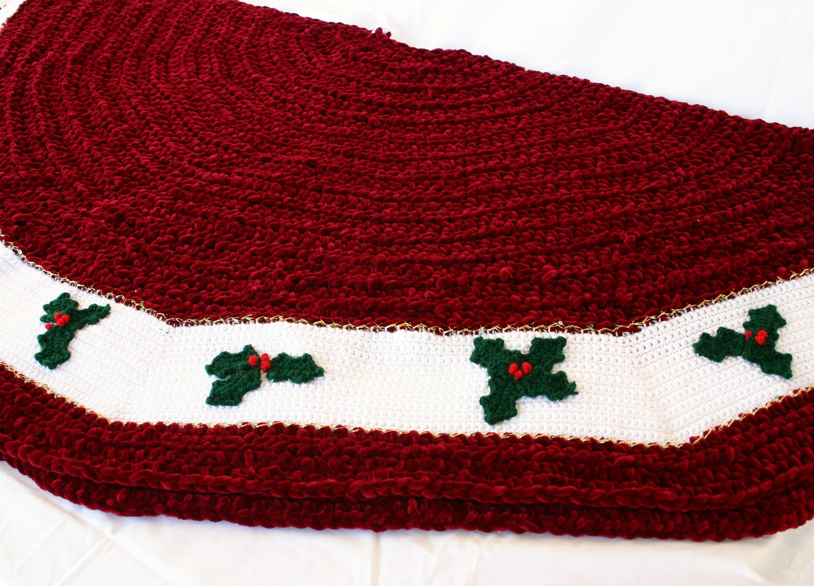 Tree Skirt PDF Crochet PATTERN Christmas Home Decor Holiday Etsy