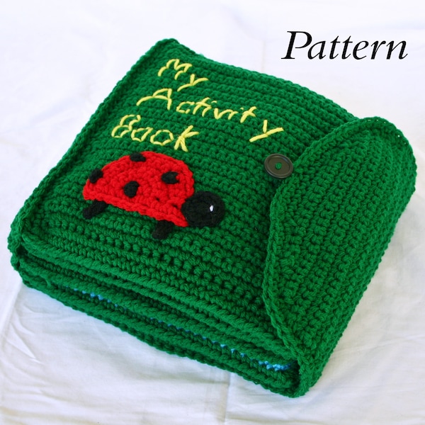 Quiet book PDF crochet PATTERN busy activity book kids children toddlers baby soft toy educational sensory learning shower gift pretend play