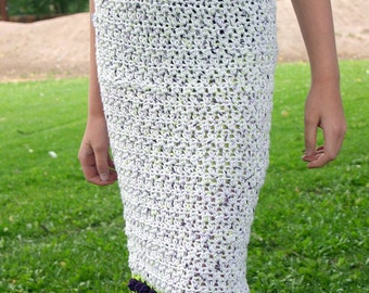 Girls skirt PDF crochet PATTERN tulips pencil skirt straight buttons clothing instructions feminine spring fashion knee length