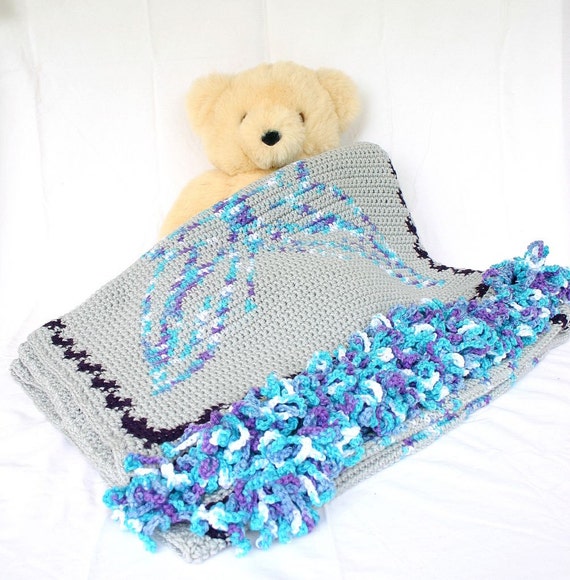 Teal teddy bear throw sale