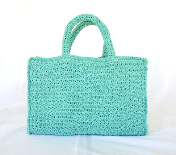 crochet rectangle bolsa bottom
