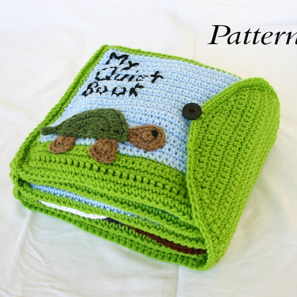 Quiet book PDF crochet PATTERN busy activity book kids children toddlers baby soft toy educational sensory learning shower gift pretend play