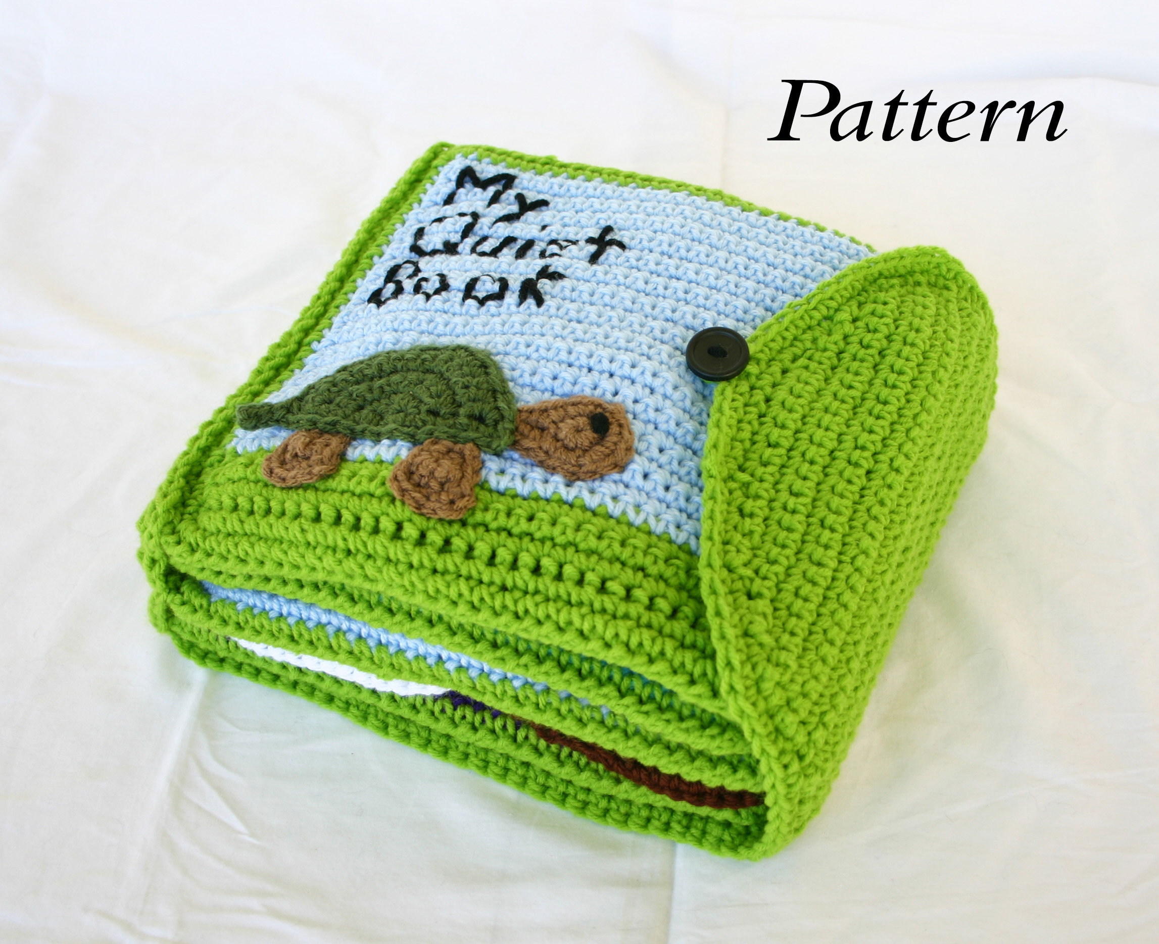 Quiet Book PDF Crochet PATTERN Busy Activity Book Kids Children Toddlers  Baby Soft Toy Educational Sensory Learning Shower Gift Pretend Play 