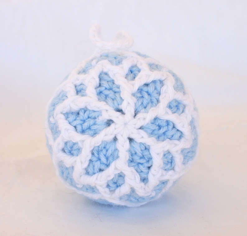 Snowflake ornament PDF crochet PATTERN Christmas advanced image 4