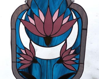 Thistle Stained Glass Panel
