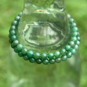 Natural 6mm Green Aventurine Bracelet, Genuine Green Aventurine Bracelet, Green Aventurine Bracelet, Crystal Bracelet