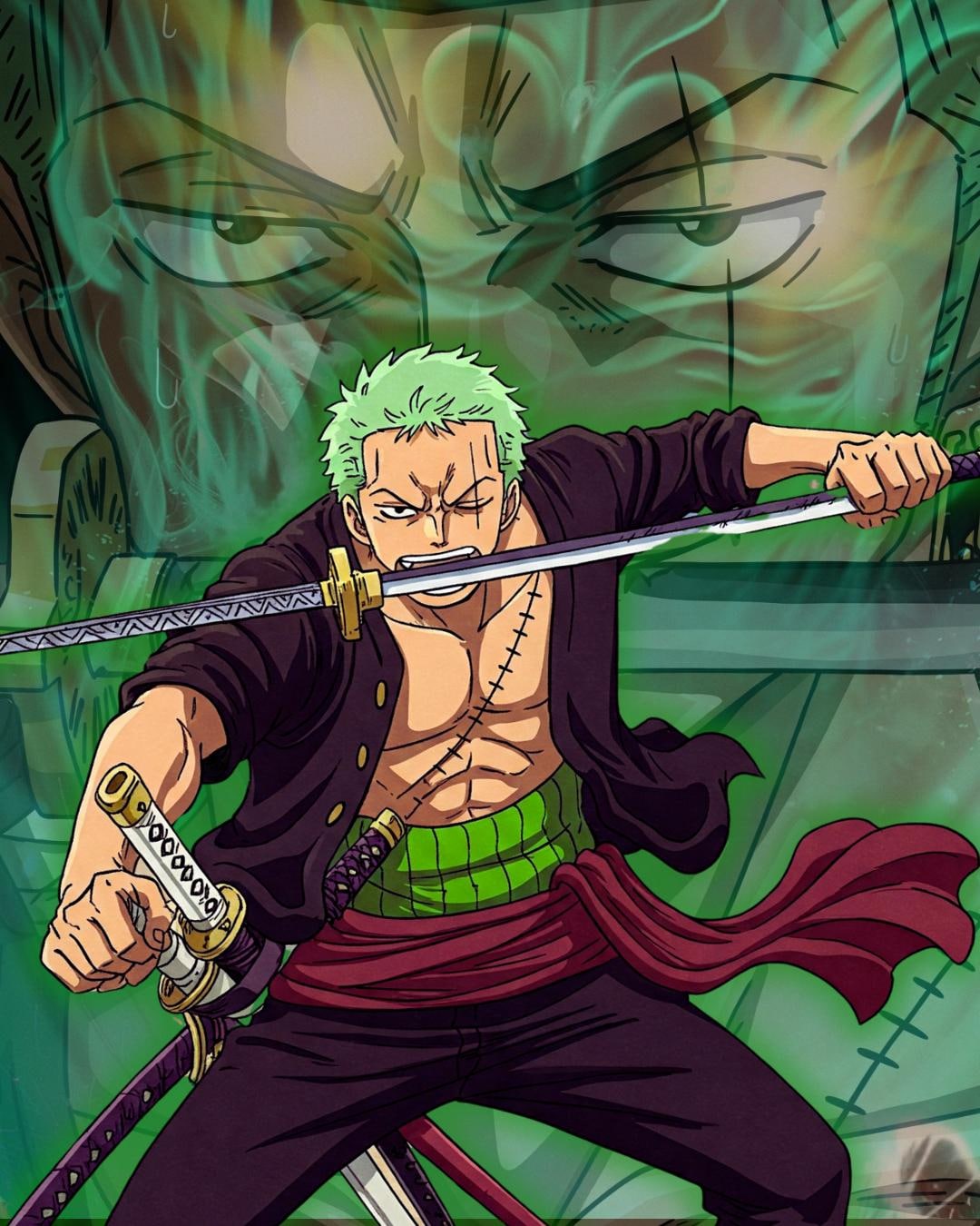 かっこいいゾロのアートワーク | ワンピースファンアート | 剣を持つ