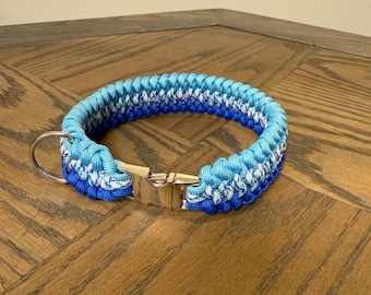 Collier pour chien en paracorde (nœud de serpent rayé)
