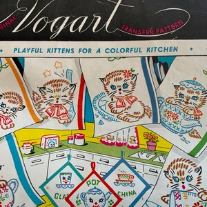 1950s Vintage Vogart Embroidery Transfer Pattern 264 Uncut