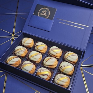 Oreshki Cookie Gift Box, 4 Flavors Handmade Filled Cookies, Mothers Day Gift, Corporate Gift, Gourmet Food Gift, Unique Dessert Box