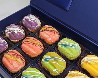 Oreshki Cookie Gift Box, 4 Flavors Handmade Filled Cookies, Fathers Day Gift, 4th of July Dessert, Corporate Gift, Gourmet Oreshki NYC
