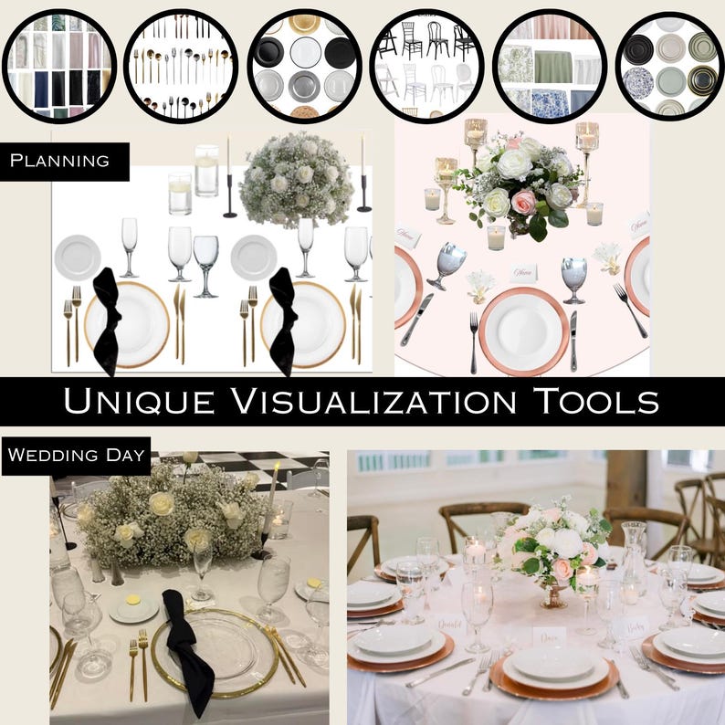 Printable Wedding Planner Template: Spreadsheet tools, Seating Chart, and more (Digital Download) image 4