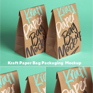 Sacchetti Kraft personalizzati / 8,00 L x 5,00 W x 13,00 H pollici / Qualità premium / Stampa il tuo design - Sacchetti di carta - Prodotti Kraft - Sacchetti - Ecologici