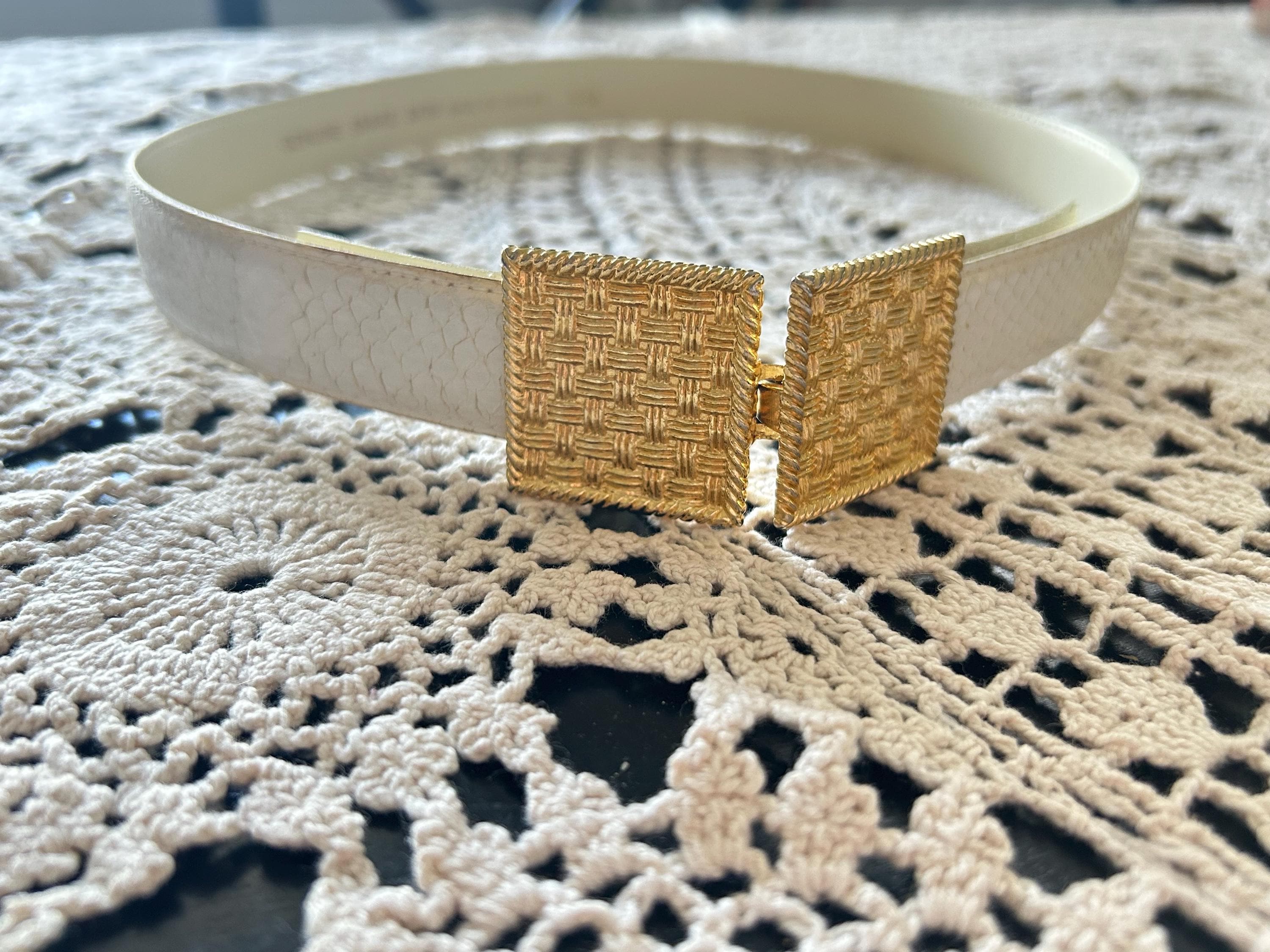 Snake Belt White - Etsy