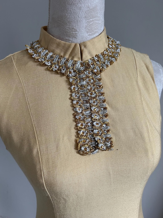 1960’s muted yellow mini dress