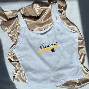 University of Missouri Gameday Print - Women&#39;s Micro Ribbed Scoop Tank