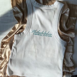 Philadelphia Football Print - Frauen Micro Rib Tank Top