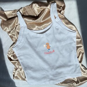 Los Angeles Baseball Peanut Print - Women&#39;s Micro Ribbed Scoop Tank