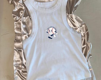 St. Louis Baseball Print - Women&#39;s Micro Rib Tank Top