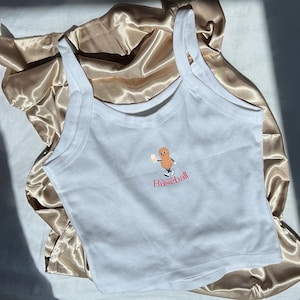 New York Baseball Peanut Print - Women&#39;s Micro Ribbed Scoop Tank